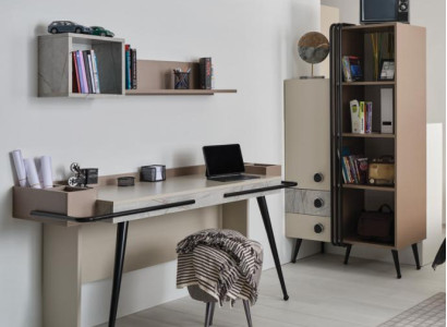 luxurious office furniture set study room table shelf modern stylish furniture